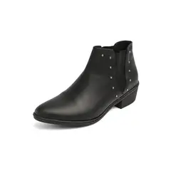 SEVENTEEN - BOTIN DE CUERO NEGRO CON TACHES BROKLYNN