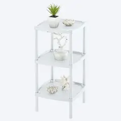 RIMAX - Mesa Multiusos 3 Niveles Blanco