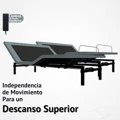 GENERICO - Cama Eléctrica Ajustable EasyBed Medida 160x200 DIVIDIDA Sin Colchón