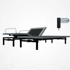 GENERICO - Cama Eléctrica Ajustable EasyBed Medida 200x200 DIVIDIDA Sin Colchón