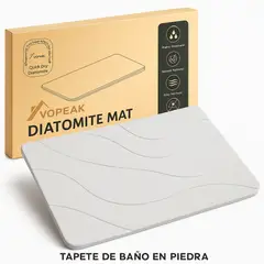 GENERICO - Tapete de Piedra Diatomita VOPEAK Natural Absorbente y Antideslizante