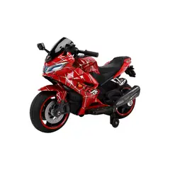 BEBESUNITA - Moto Eléctrica Para Niños R15 Luz Llantas Acelerador De Mano