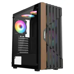 ICEBERG - Chasis Gamer Wood Core Ventiladores ARGB