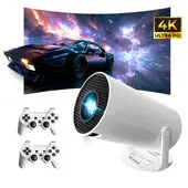 INNOVA - Proyector Yh Android 4k 200 Pulgadas Smart Tv + 2 Controles Gaming