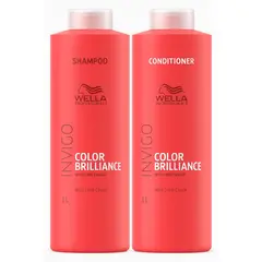 WELLA - Kit Brilliance Shampoo + Acondicionador 1L