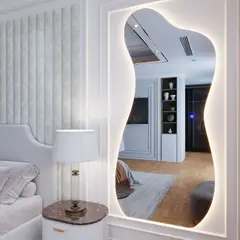 GENERICO - Espejo Decorativo Ain 180cmx80cm con luz led profesional cálida