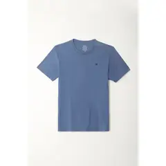 TENNIS - Camiseta azul con mini raqueta bordada para hombre