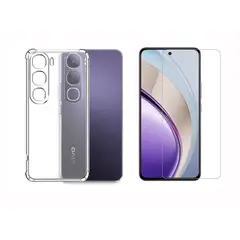 GENERICO - Funda Airbag Antichoque + Vidrio Templado Para VIVO V40 SE