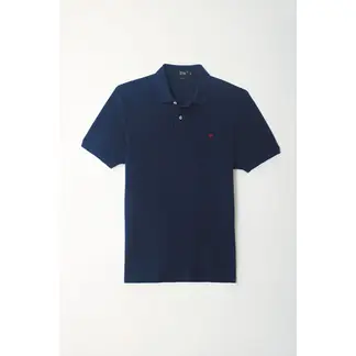 TENNIS - Polo azul 100% Algodón para hombre
