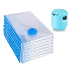 GENERICO - 5 Bolsas al vacio Ahorrador De Espacio 70x50 Bomba Electrica