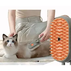 GENERICO - Cepillo Vapor Para Perros Gatos Peine Quita Pelo Vaporizador