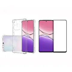 GENERICO - Funda Airbag Antichoque + Vidrio Templado Para OPPO A5 PRO 5G