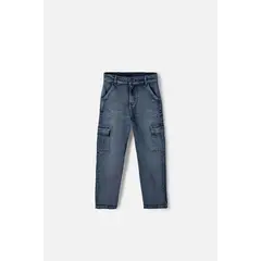 MIC - Jean de con bolsillos azul medio para niño