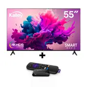 KALLEY - TV 55 Pulgadas 55SB300 4K UHD Smart TV + Roku Express