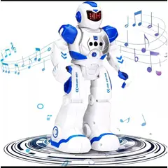 GENERICO - Robot inteligente con sensor de movimiento azul