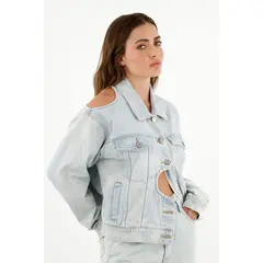 TENNIS - Chaqueta con aberturas localizadas azul para mujer