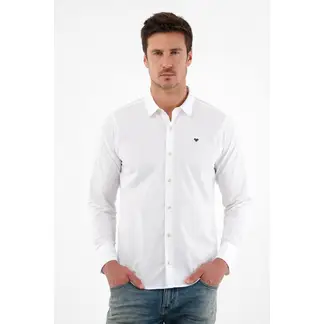 TENNIS - Camisa blanca manga larga para hombre