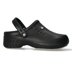 EVACOL - Zapatos Zuecos Antideslizantes Negro Ref 224