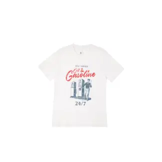 TENNIS - Camiseta blanca estampada para hombre