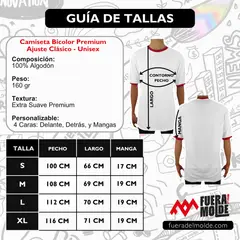 FUERA DEL MOLDE - Camiseta Clásica Básica Premium Bicolor Unisex Rosado Blanco