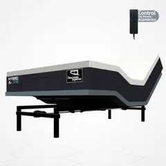 GENERICO - Cama Eléctrica Ajustable EasyBed Medida 80x190 +Colchon Hybrid ONE
