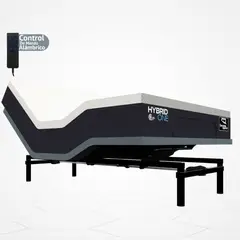 GENERICO - Cama Eléctrica Ajustable EasyBed Medida 100x190 +Colchón Hybrid ONE
