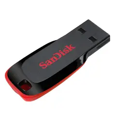 SANDISK - Memoria Usb Cruzer Blade 128GB Negro y Rojo