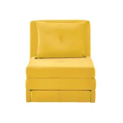 VENECIA - Poltrona Cama Reclinable Torino 78x92x86 cm Tela Mostaza