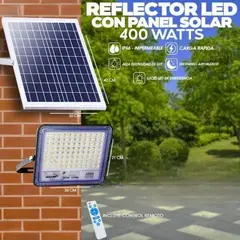 GENERICO - Reflector Solar Led 400w Lampara Exterior Foco Resistente a todo clima