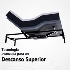 GENERICO - Cama Eléctrica Ajustable EasyBed Medida 80x200 +Colchón Hybrid ONE