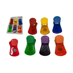 MAZUGI - Pinzas Para Nevera Para Notas Magnéticos Multifuncionalx6und