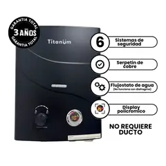 COLTITANUM - Calentador de Agua de Paso Gas Natural 5.5 Litros - Titanum Black
