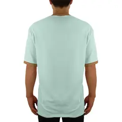 FUERA DEL MOLDE - Camiseta Clásica Básica Premium Bicolor Unisex Verde Menta Camel