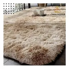 GENERICO - Tapete Alfombra Peludo 150 Cm * 200 Cm Beige