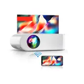 ELEGANT - YABER Proyector WiFi Mini proyector 9000L 1080P Full HD Proyector portátil Zoom