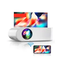 ELEGANT - YABER Proyector WiFi Mini proyector 9000L 1080P Full HD Proyector portátil Zoom
