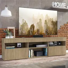 JYM - Rack Paris para TV de 65 pulgadas 2 puertas en MDP Marrón