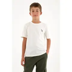 TENNIS - Camiseta básica crudo con estampado de tigre para niño