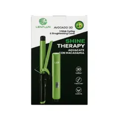 GENERICO - Combo Plancha y Pinza Rizadora Aguacate Cabello Liso o con Rizos Siempre Perfecto