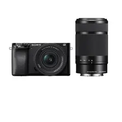 SONY - Cámara APS-C 6100X A6100 y Lentes SELP1650-2 + SEL55210