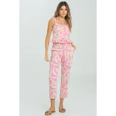 RAGGED - Pantalon kylie Rosado barbie Ragged.