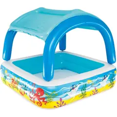 BESTWAY - Piscina Inflable Cuadrada Con techo 52192 265l