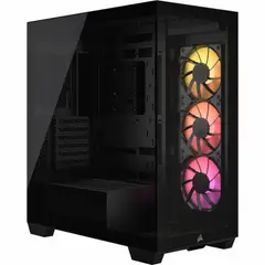 CORSAIR - Chasis 3500X RGB Mid-Tower Vidrio Templado BLACK