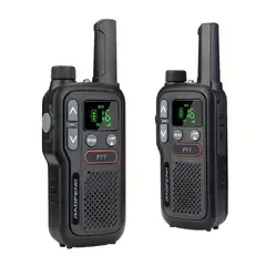 BAOFENG - Radio BF‑T18 Tipo C – 16 canales PMR/FRS, pantalla digital y cargador USB‑C