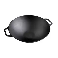 VICTORIA - Wok de Hierro Fundido de 35,5 Cm