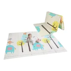 GENERICO - Tapete Extra Grande Plegable Para Bebé 200x180 Cm Doble Faz
