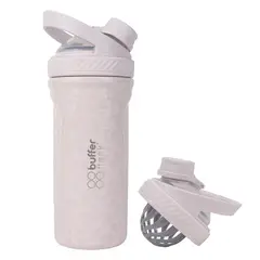 BUFFER FLASK - Termo Shaker Buffer Mezclador Proteina Acero Inoxidable - Rosa