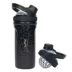 BUFFER FLASK - Termo Shaker Buffer Mezclador Proteina Acero Inoxidable - Negro
