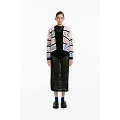MAGLIONE - Cardigan Iconos Manga Larga Botones Mujer Cuello V
