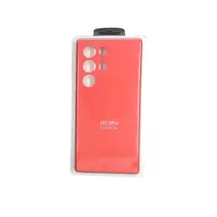 GENERICO - Forro Silicone Case compatible con Samsung S23 Ultra Rojo